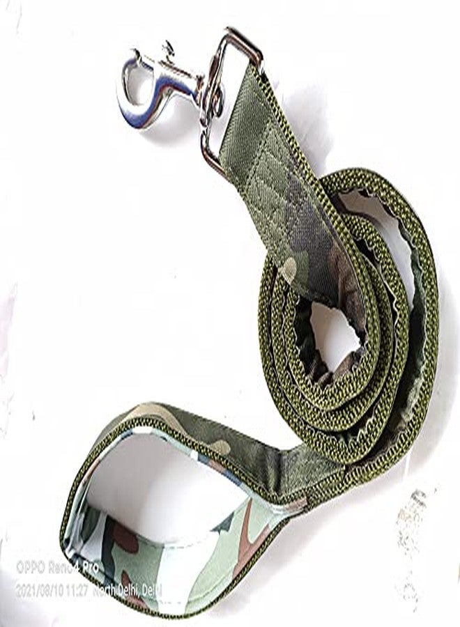 Pups&Pets حزام ومقود قابل للتعديل بنقشة عسكرية للكلاب من Pups&Pets للكلاب الكبيرة والضخمة، حزام للجسم بتصميم عسكري وخطاف ثقيل (مقاس كبير جدًا). - Image 5